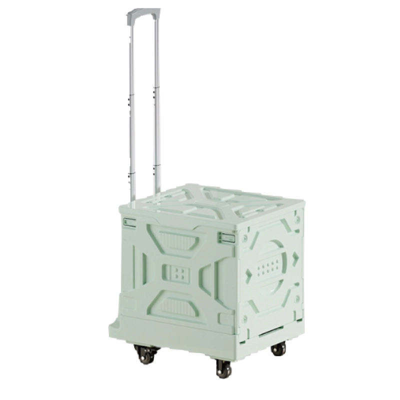 Carro plegable de caixa de plàstic versàtil de 70 litres